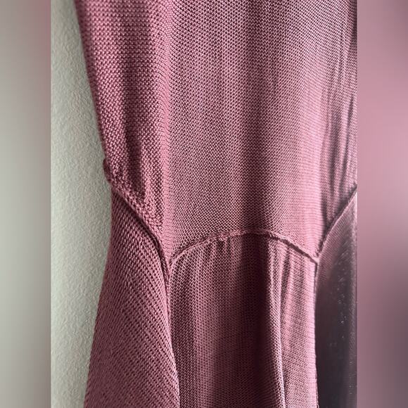 Peruvian Connection Burgundy Asymmetrical Hem Tunic Shirt Fairy Grunge Size S - Picture 4 of 6